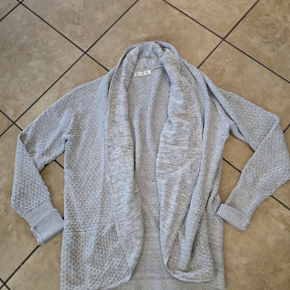 Akini Athletic Yoga Light Gray Women's Cardigan Sz XL